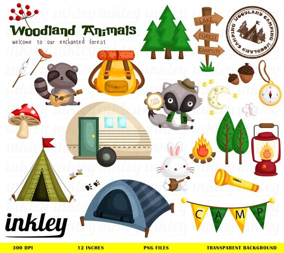 camp clipart woodland