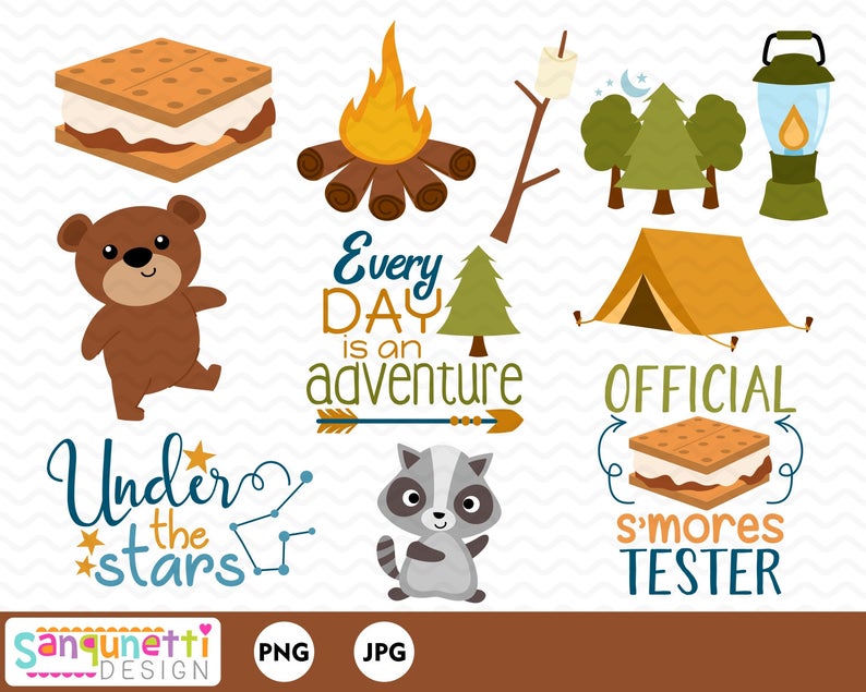 camp clipart woodland