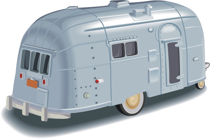 Vintage travel trailer link. Camper clipart camper airstream
