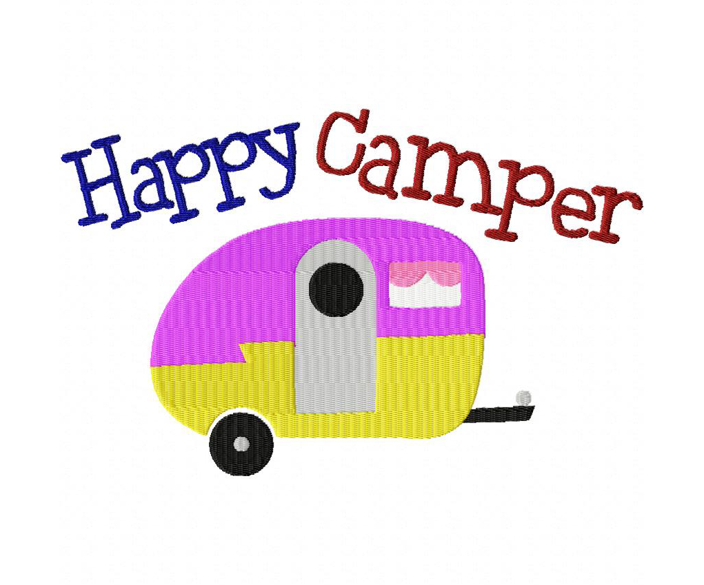 camper clipart happy camper