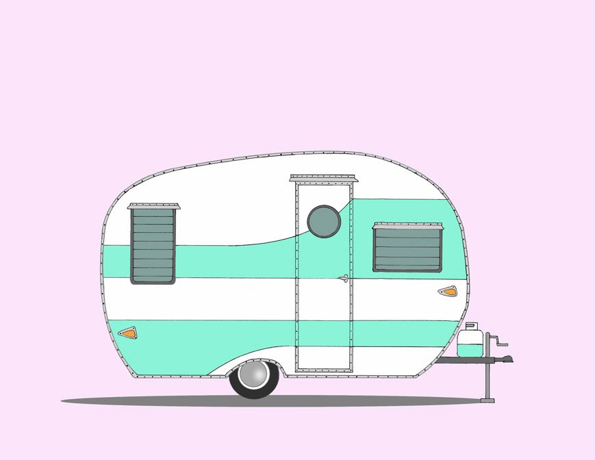 Free retro cliparts download. Camper clipart vintage camper