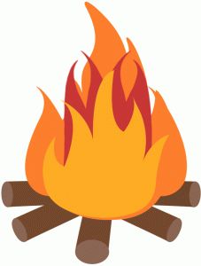 Campfire station . Clipart fire fire pit