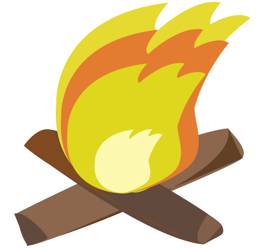 hunting clipart campfire