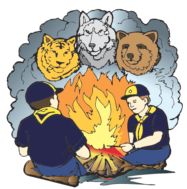 campfire clipart cub scout