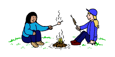 campfire clipart girl guide