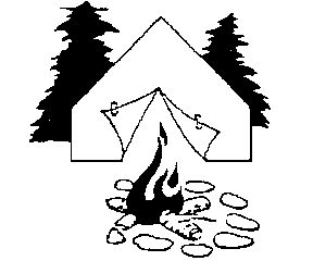 campfire clipart outline