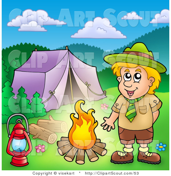 campfire clipart scouts