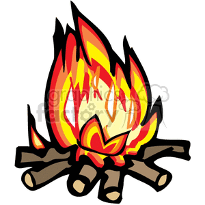 campfire clipart simple