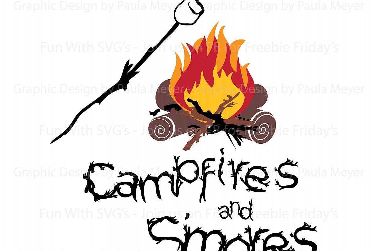 Campfire clipart smore. Campfires s mores svg