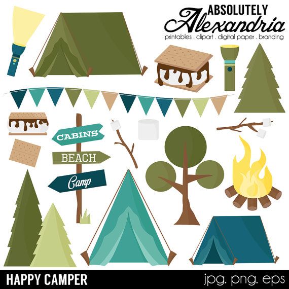 camping clipart camp cabin