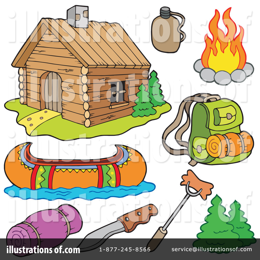 camping clipart camp cabin