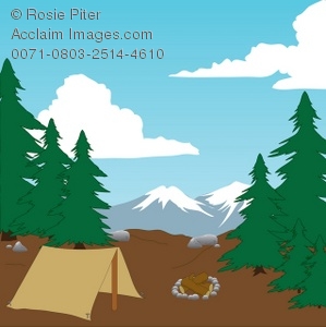camping clipart camp site