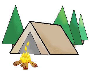 camp clipart tent