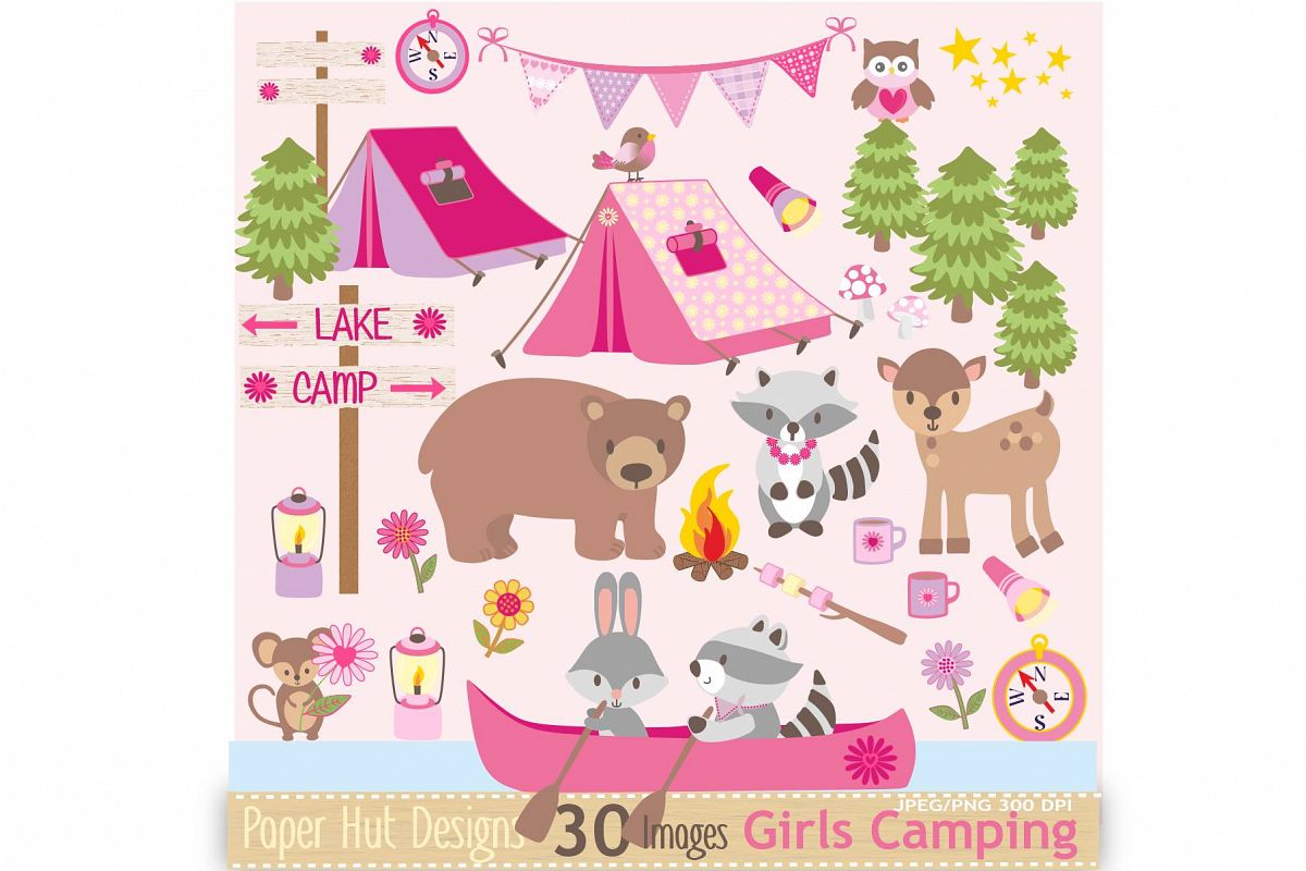 camping clipart forest