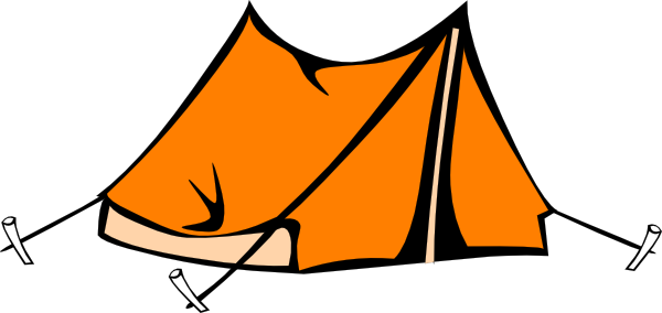 camping clipart line art