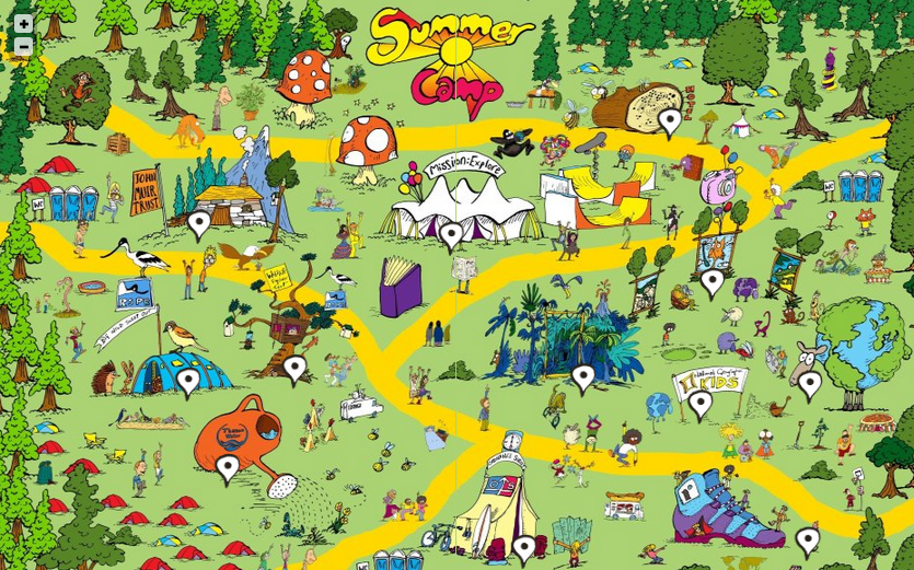 maps clipart camp map