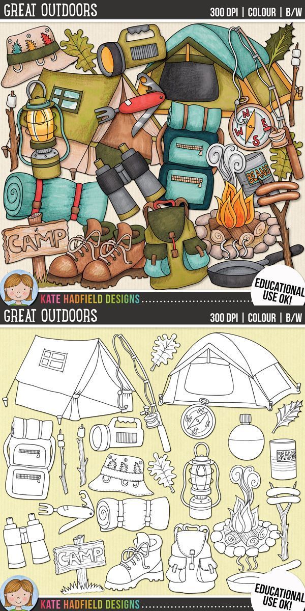 camping clipart outdoor education
