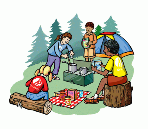 camping clipart summer