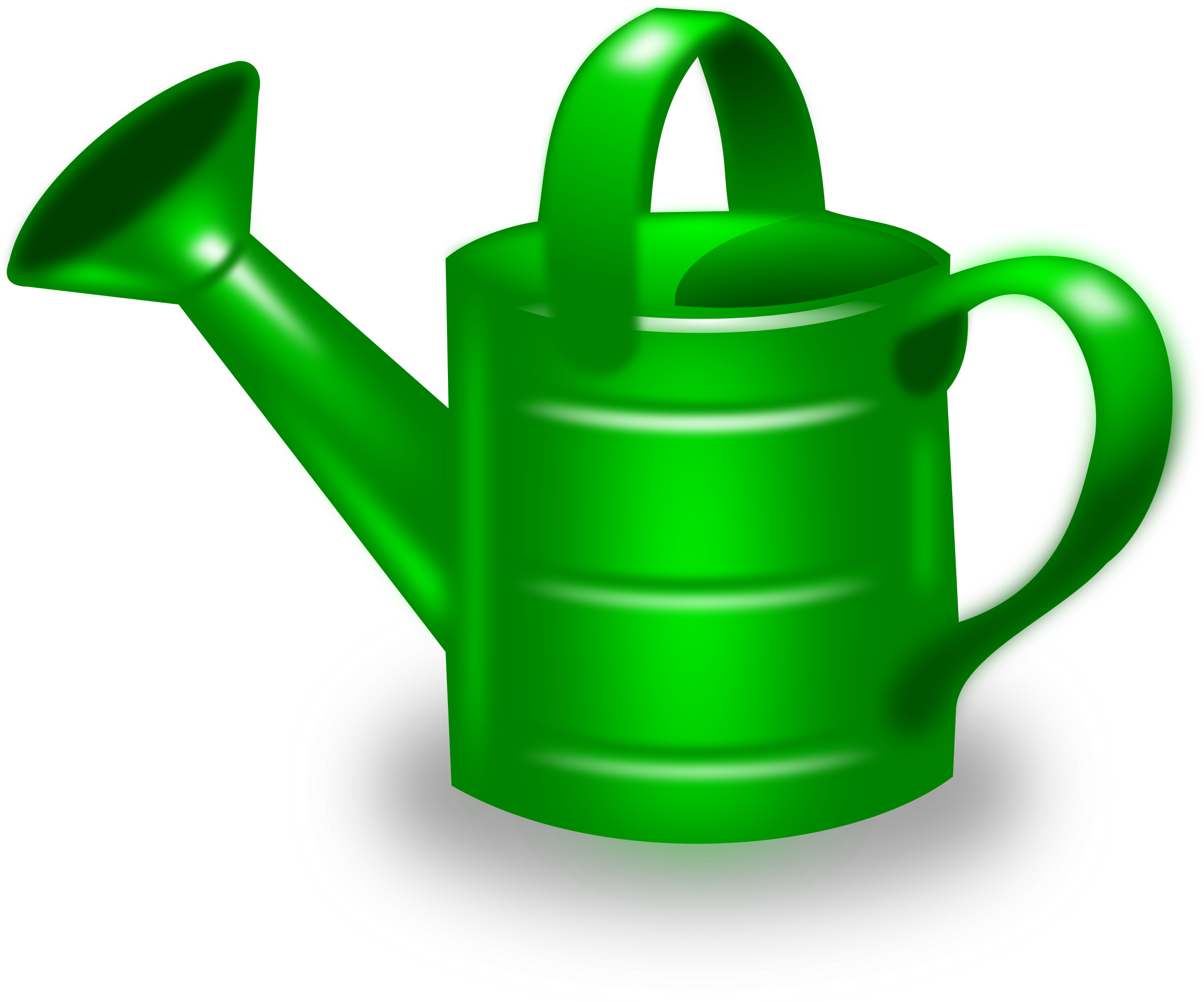 plant clipart watering can