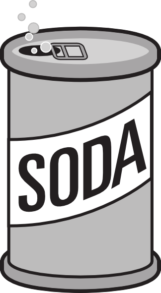 can clipart soda