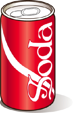 can clipart soda