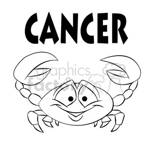 cancer clipart black and white