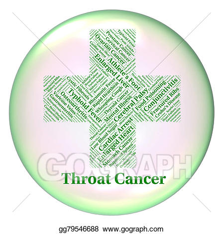 Stock illustration throat represents. Cancer clipart malignant