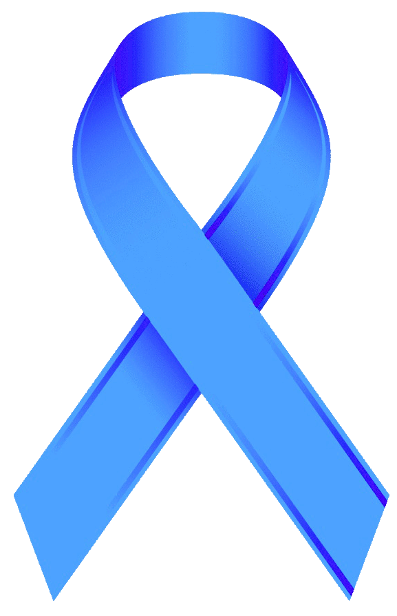 Image of blue ribbon. Hurt clipart chronic illness