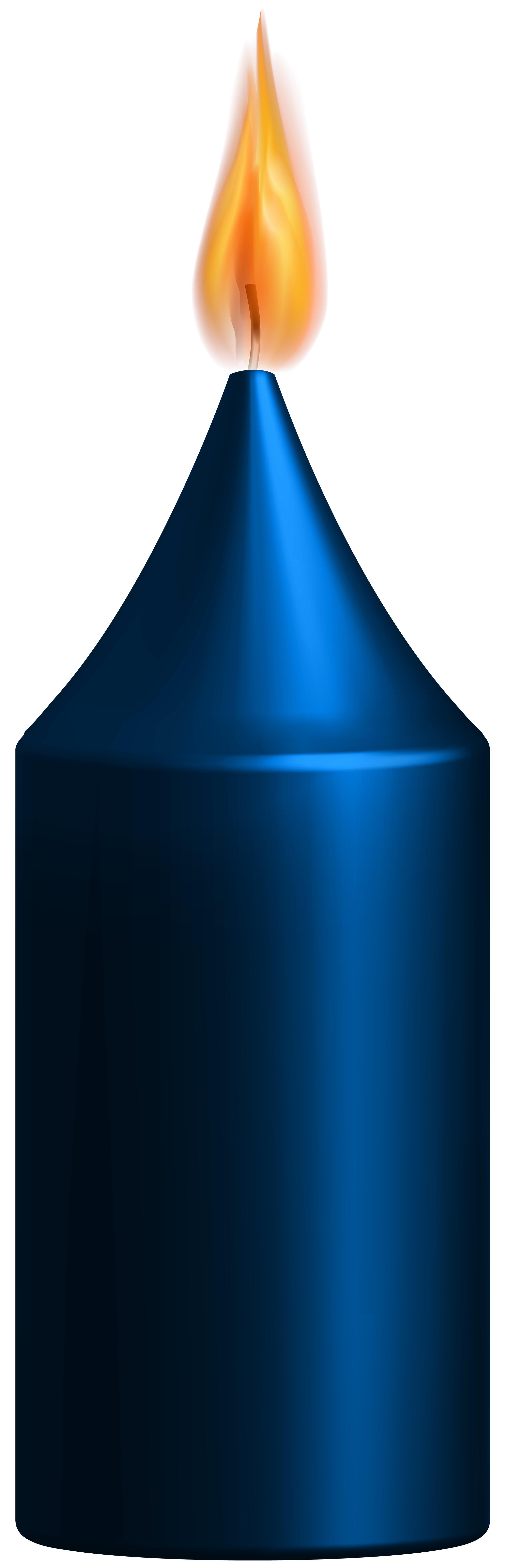 clipart candle blue candle