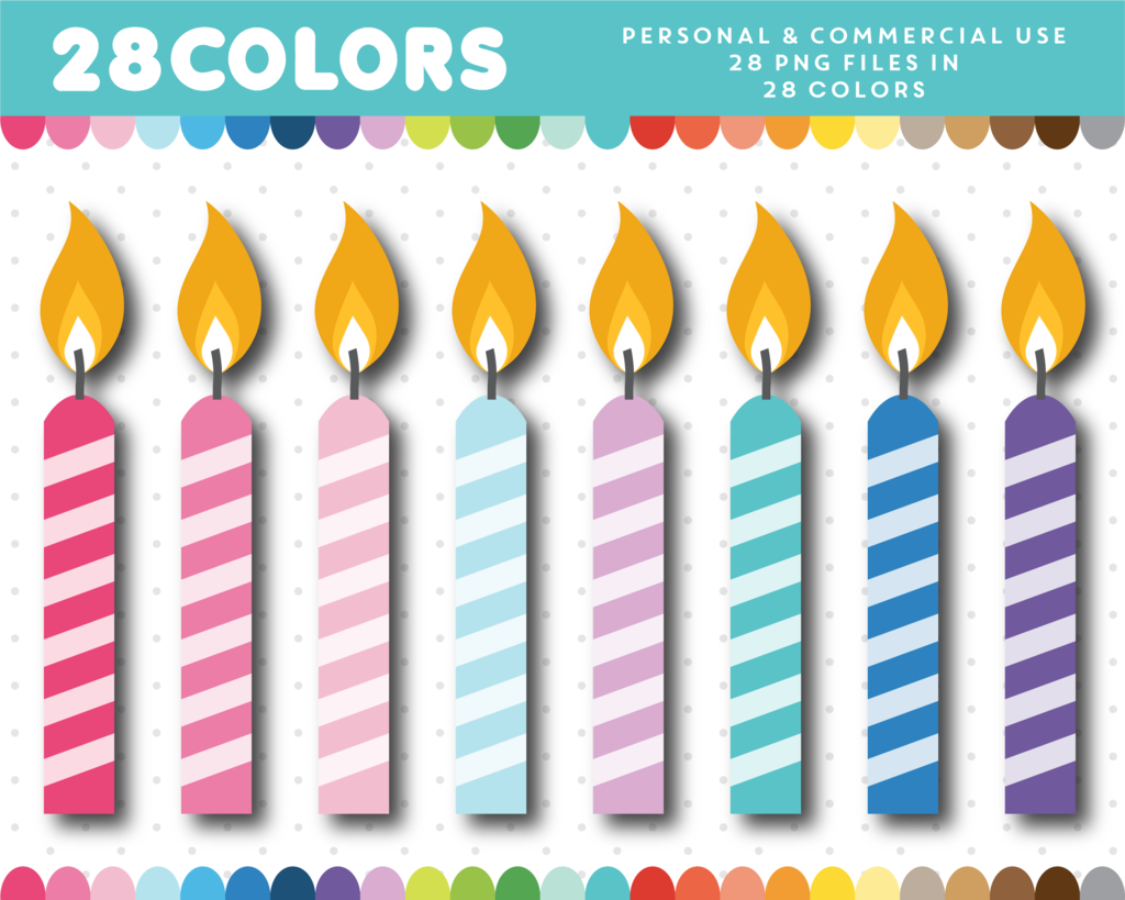 Free Printable Birthday Candles For Bulletin Board