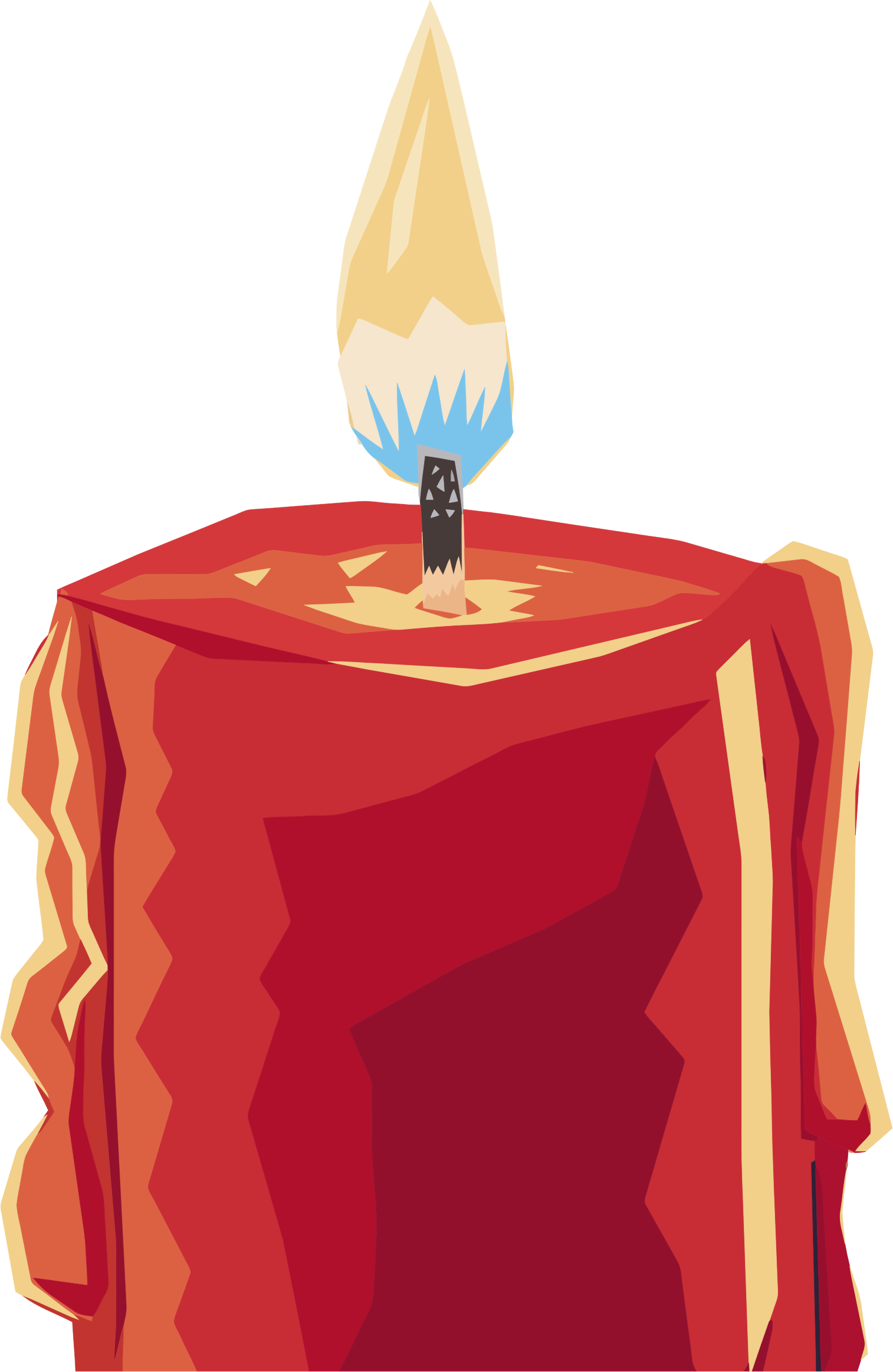 candle clipart burning