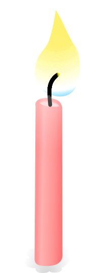 Free candle page of. Candles clipart colored