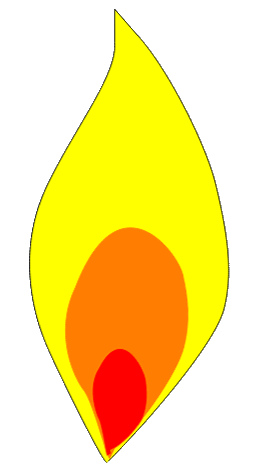 Blue . Flames clipart candle flame