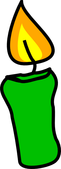 clipart candle green candle