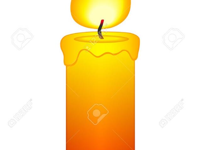 candle clipart melting
