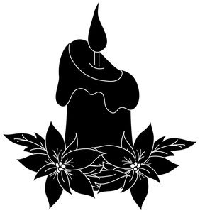 Candle flame at getdrawings. Candles clipart silhouette