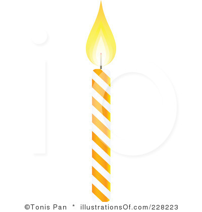 Clipart candle simple. Birthday panda free images