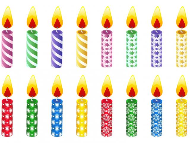 candle clipart thick