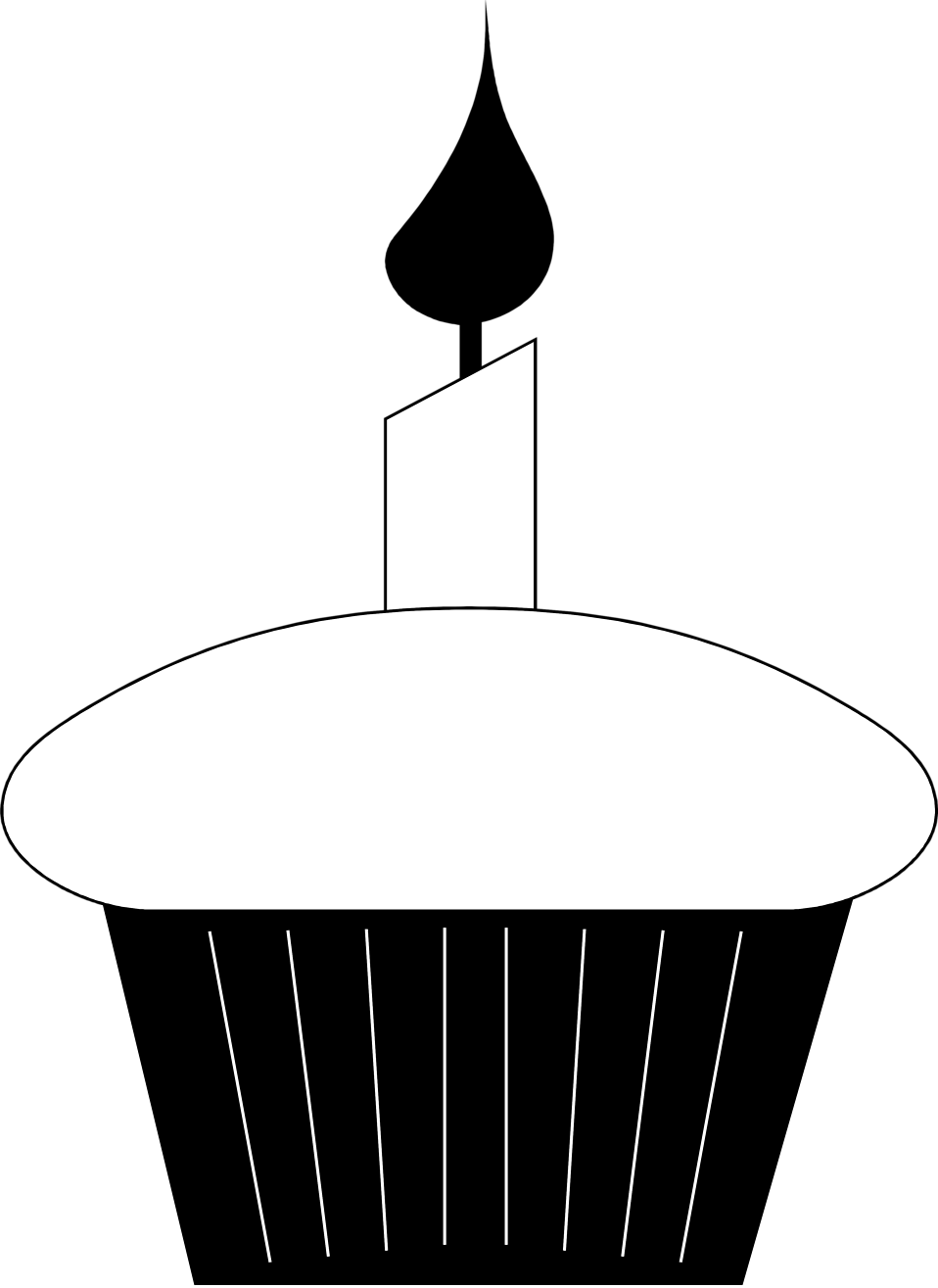 cupcakes clipart candle