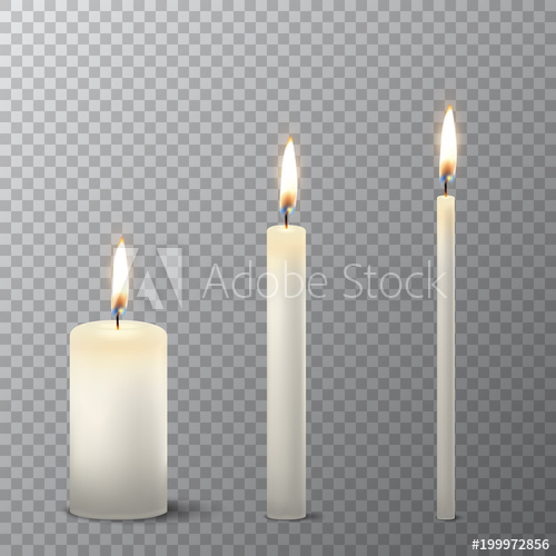 candle clipart thick