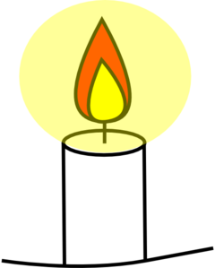 candle clipart vector