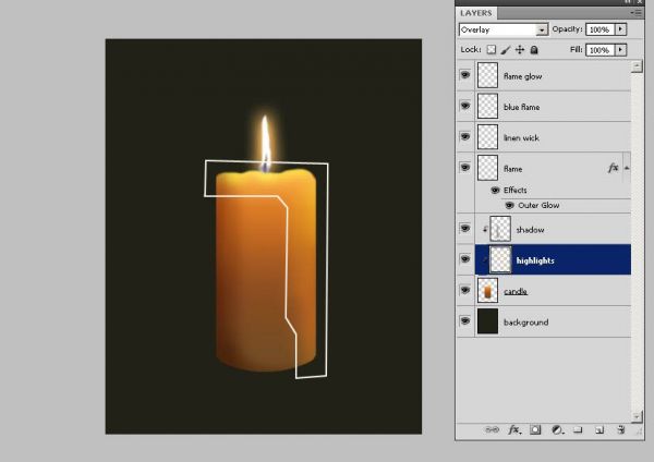 candle clipart wick