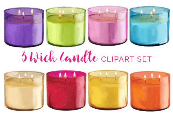 candles clipart wick