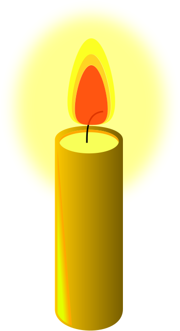 candle clipart yellow candle