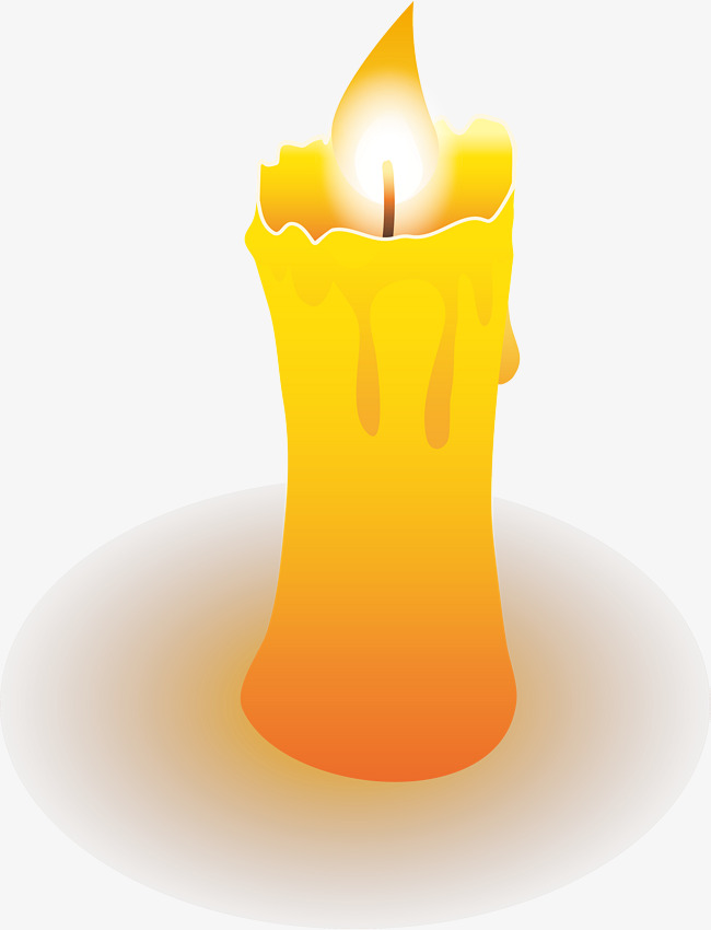 candles clipart yellow candle