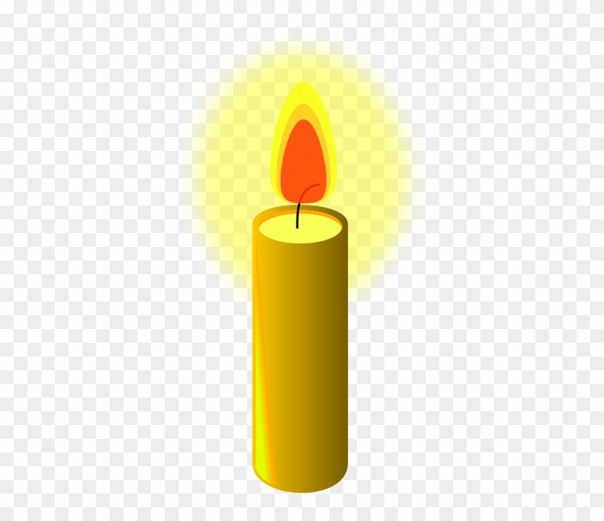 clipart candle yellow candle