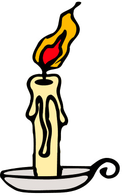 Lit in holder household. Candles clipart lighted candle