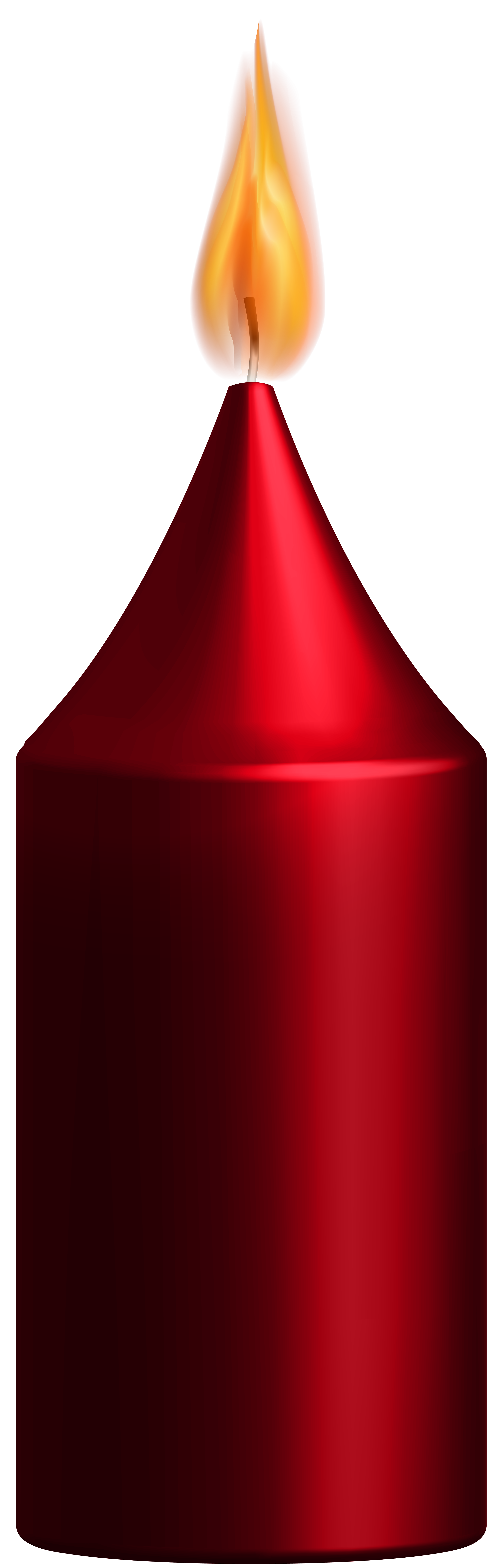 clipart candle red candle