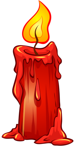 clipart candle red candle