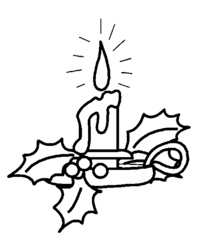 Candles clipart simple. Christmas coloring pages easy